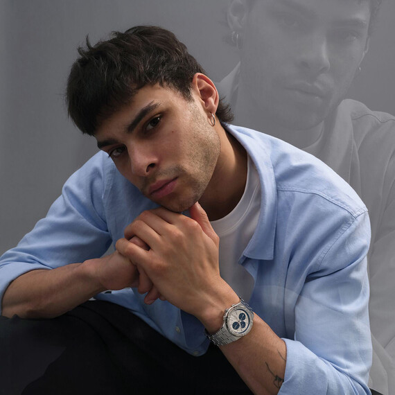 Pánské hodinky Maurice Lacroix Aikon Quartz Chronograph AI1118-SS002-230-1, Verze: šedá , 7 image