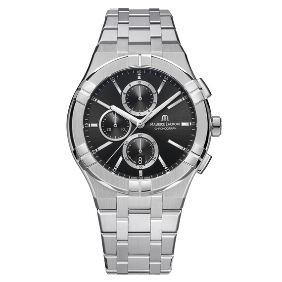 Pánské hodinky Maurice Lacroix Aikon Quartz Chronograph AI1118-SS002-330-1, Verze: černá 