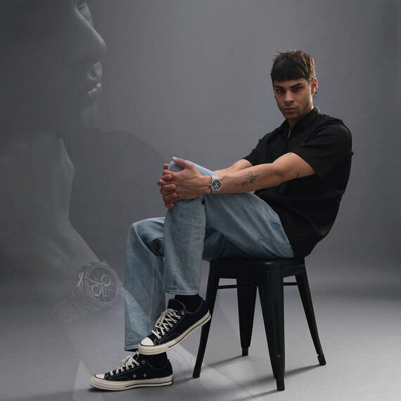 Pánské hodinky Maurice Lacroix Aikon Quartz Chronograph AI1118-SS002-330-1, Verze: černá , 7 image