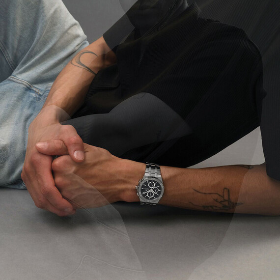 Pánské hodinky Maurice Lacroix Aikon Quartz Chronograph AI1118-SS002-330-1, Verze: černá , 6 image