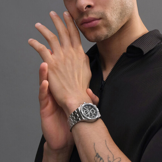 Pánské hodinky Maurice Lacroix Aikon Quartz Chronograph AI1118-SS002-330-1, Verze: černá , 8 image