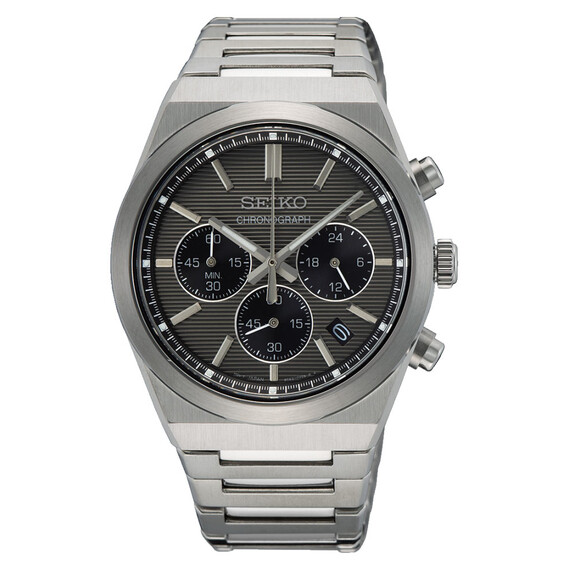 Pánské hodinky Seiko Sport Chronograph SSB455P1, Verze: šedá 