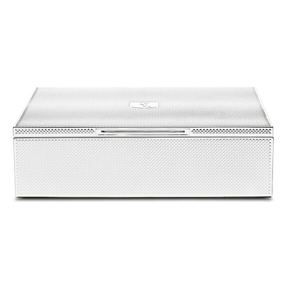 Box WOLF Silver 190001 pro 2 hodinek, Verze: stříbrná 