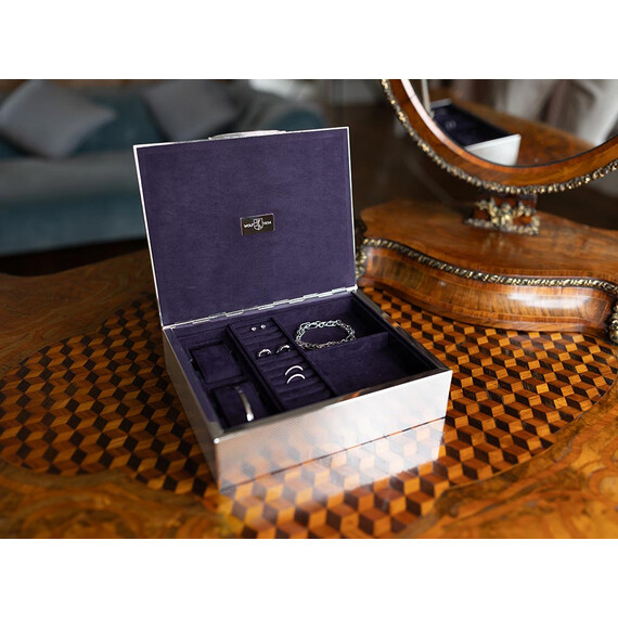 Box WOLF Silver 190001 pro 2 hodinek, Verze: stříbrná , 8 image