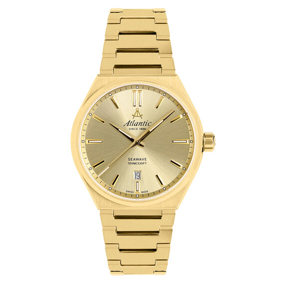 Pánské hodinky Atlantic Seawave 58366.45.31, Verze: žluté zlato 