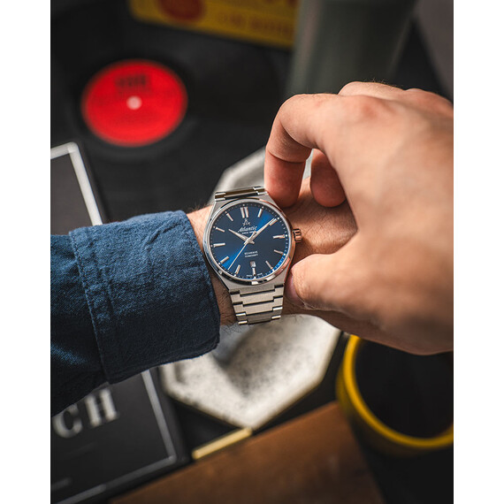 Pánské hodinky Atlantic Seawave 58366.41.51, Verze: modrá , 12 image