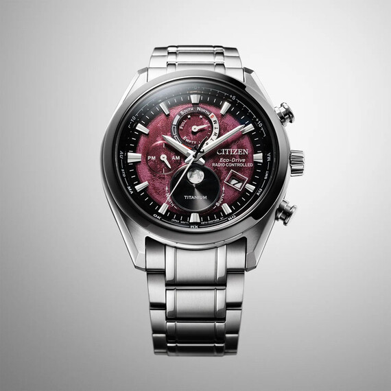 Pánské hodinky Citizen Tsukiyomi Moonphase BY1018-80X, Verze: červená , 6 image