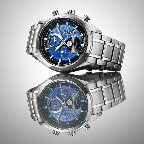 Pánské hodinky Citizen Tsukiyomi Moonphase BY1010-81L, Verze: modrá , 5 image