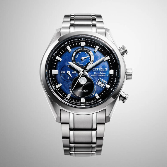 Pánské hodinky Citizen Tsukiyomi Moonphase BY1010-81L, Verze: modrá , 6 image