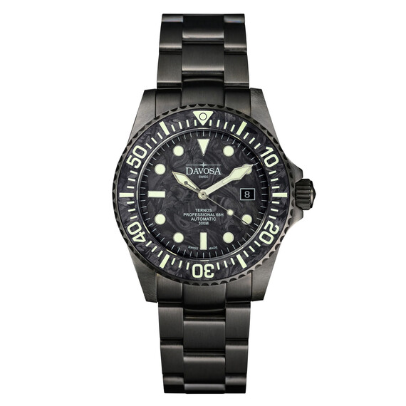 Pánské hodinky Davosa Ternos Professional 68H Carbon Limited Edition 161.539.50, Verze: šedá 