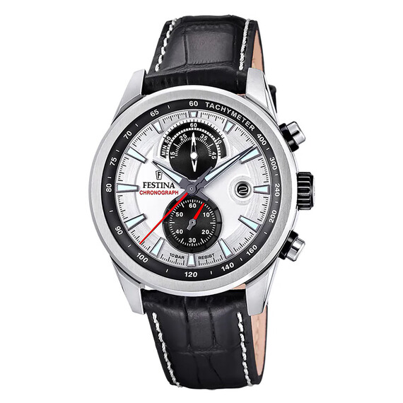 Pánské hodinky Festina Timeless Chronograph F20695/1, Verze: stříbrná 
