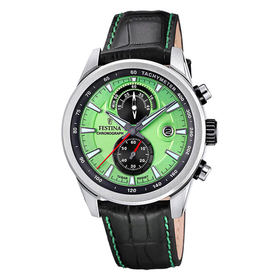 Pánské hodinky Festina Timeless Chronograph F20695/3, Verze: zelená 