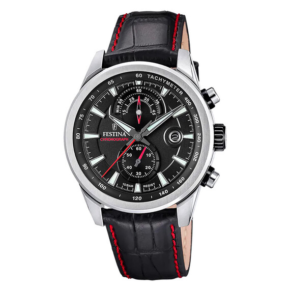 Pánské hodinky Festina Timeless Chronograph F20695/6, Verze: černá 
