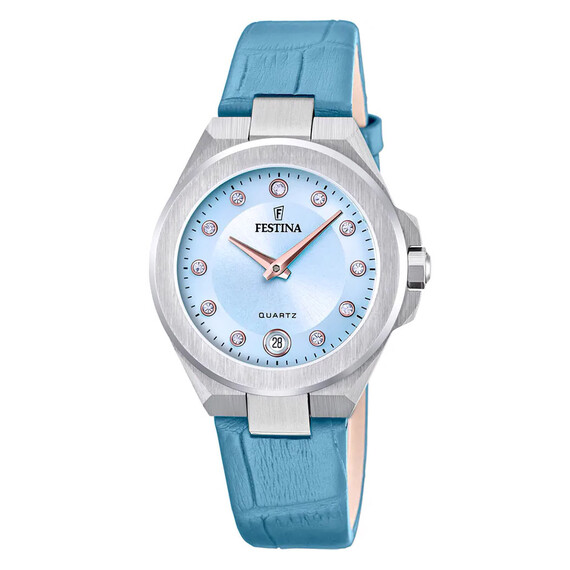 Dámské hodinky Festina Mademoiselle F20701/3, Verze: modrá 