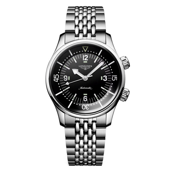 Hodinky Longines Legend Diver Watch L3.764.4.50.7, Verze: černá 