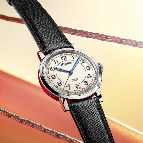 Pánské hodinky Alpina Heritage Automatic AL-520BG3SH6, Verze: béžová, krémová , 8 image