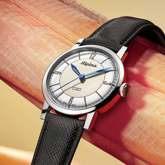 Pánské hodinky Alpina Heritage Automatic AL-520SBG3SH6, Verze: béžová, krémová 2 , 6 image