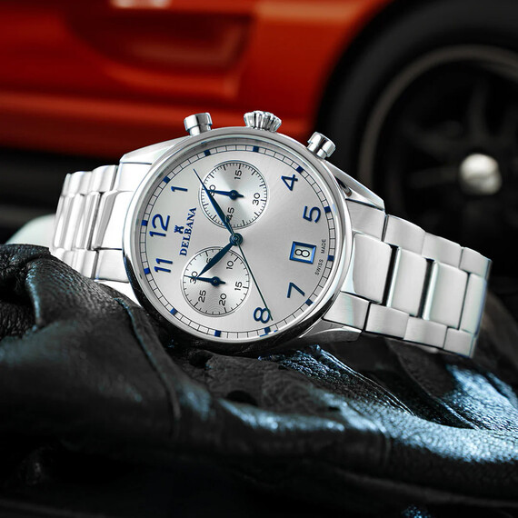Pánské hodinky Delbana Fiorentino Chronograph 41701.754.6.062, Verze: stříbrná , 2 image