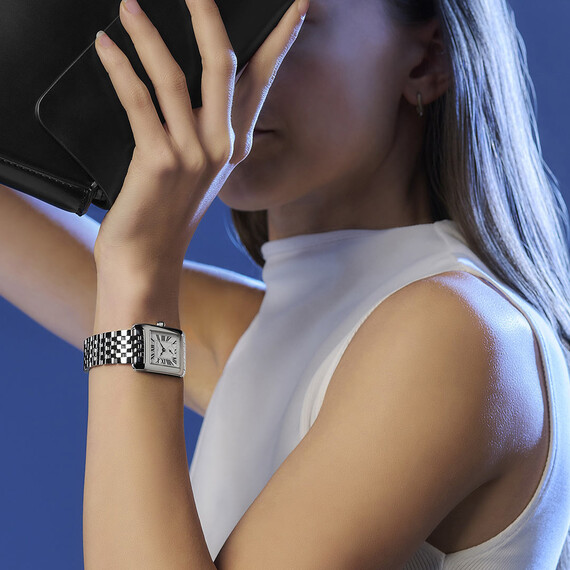 Dámské hodinky Frederique Constant Classics Carree FC-235S2C6B, Verze: stříbrná2 , 4 image