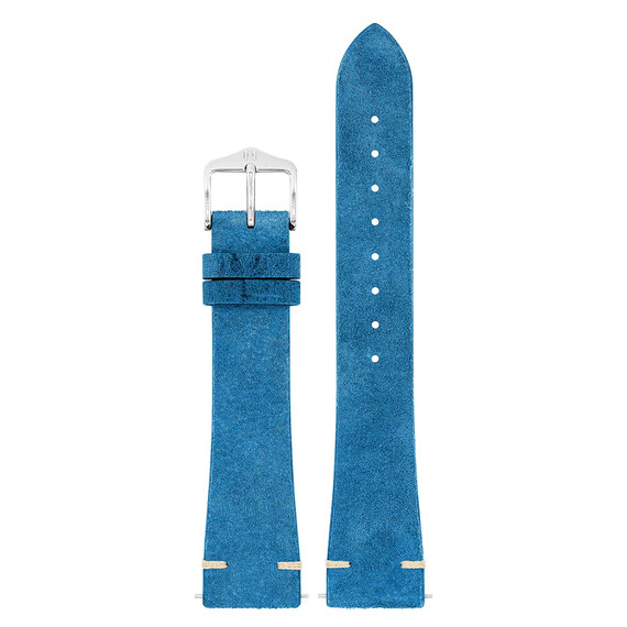 Řemínek Hirsch Serro modrý 20 L - 120/80, Verze: modrá, Šířka řemínku: 20, Šířka u spony: 16 , 2 image