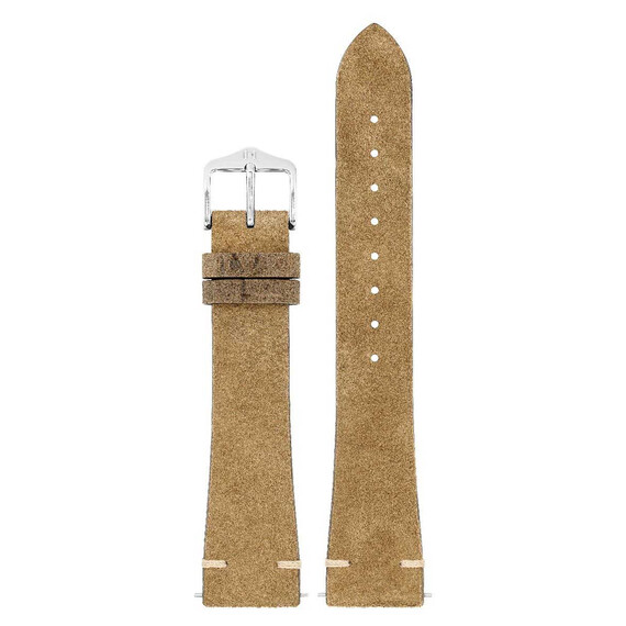 Řemínek Hirsch Serro zlatohnědý 22 L - 120/80, Verze: hnědá, Šířka řemínku: 22, Šířka u spony: 18 , 2 image