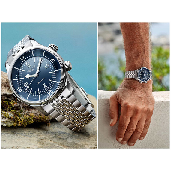 Hodinky Longines Legend Diver Watch L3.764.4.90.7, Verze: modrá , 8 image