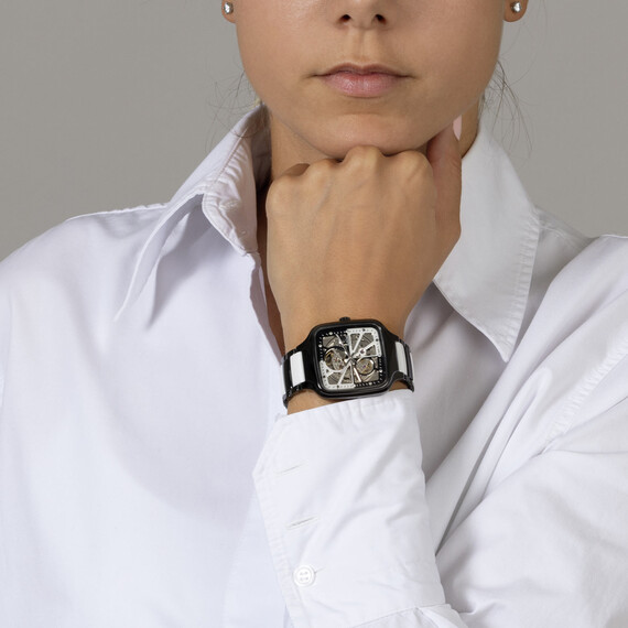 Hodinky Rado True Square Automatic Open Heart Diamonds Limited Edition R27086752, Verze: černá , 3 image