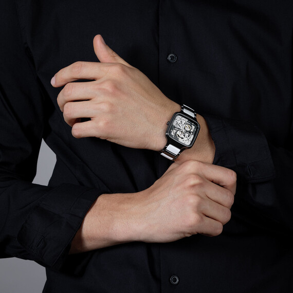 Hodinky Rado True Square Automatic Open Heart Diamonds Limited Edition R27086752, Verze: černá , 2 image