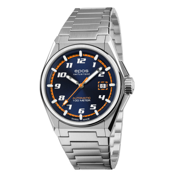 Pánské hodinky Epos Sportive 3505.132.20.52.30, Verze: oranžová 