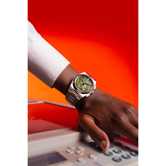 Pánské hodinky Tissot PRX Automatic Chronograph T137.427.11.091.00, Verze: zelená , 8 image