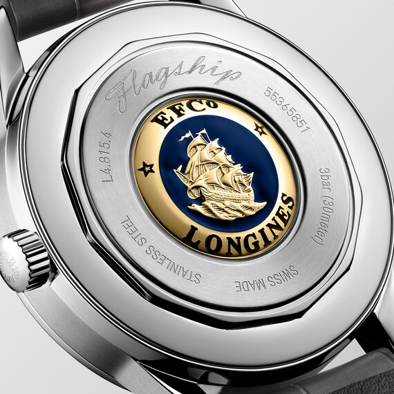 Pánské hodinky Longines Flagship Heritage Moonphase L4.815.4.52.2, Verze: šedá , 4 image