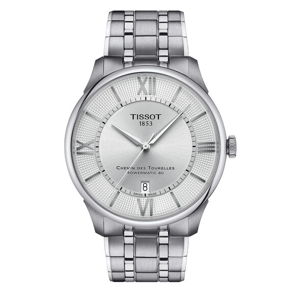 Pánské hodinky Tissot Chemin Des Tourelles Powermatic 80 T139.407.11.038.00, Verze: stříbrná 