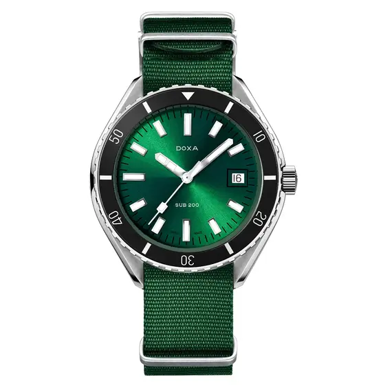 Pánské hodinky Doxa SUB 200 Sea Emerald 799.10.131.26-N, Verze: zelená2 