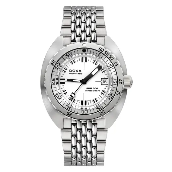 Pánské hodinky Doxa SUB 300 Whitepearl 821.10.011.10, Verze: bílá 