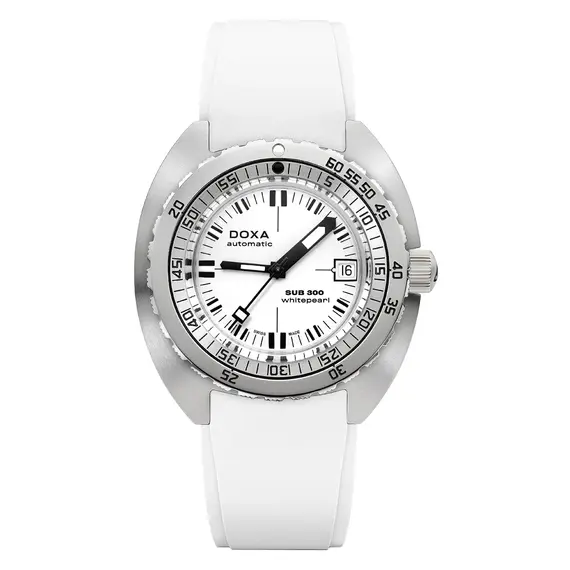 Pánské hodinky Doxa SUB 300 Whitepearl 821.10.011.23, Verze: bílá 