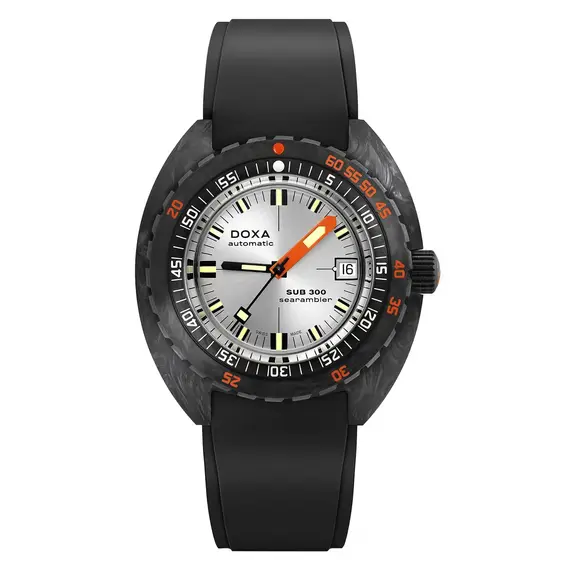 Pánské hodinky Doxa SUB 300 Carbon Searambler 822.70.021.20, Verze: stříbrná 