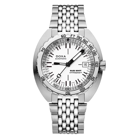 Pánské hodinky Doxa SUB 300T Whitepearl 840.10.011.10, Verze: bílá 