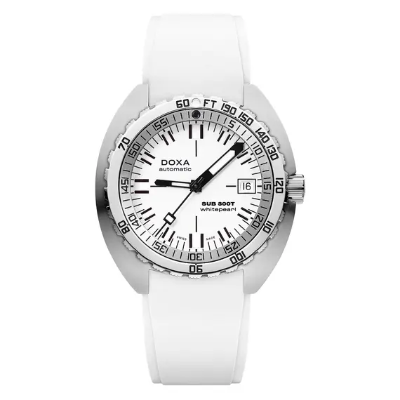 Pánské hodinky Doxa SUB 300T Whitepearl 840.10.011.23, Verze: bílá 