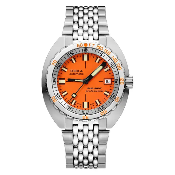 Pánské hodinky Doxa SUB 300T Professional 840.10.351.10, Verze: oranžová 