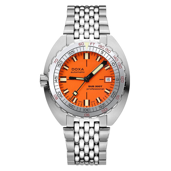 Pánské hodinky Doxa SUB 300T Professional Aristera Limited Edition 840.10.351.10-SE10, Verze: oranžová2 