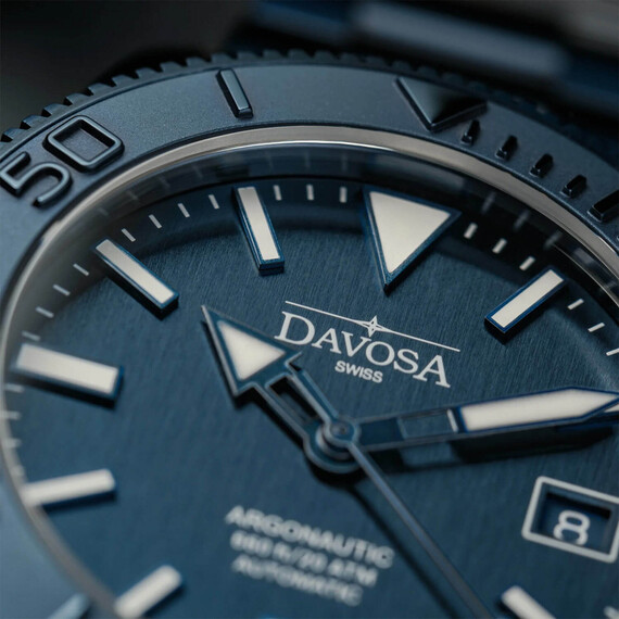 Pánské hodinky Davosa Argonautic 39 Monorchome Limited Edition 161.540.40, Verze: modrá2 , 3 image