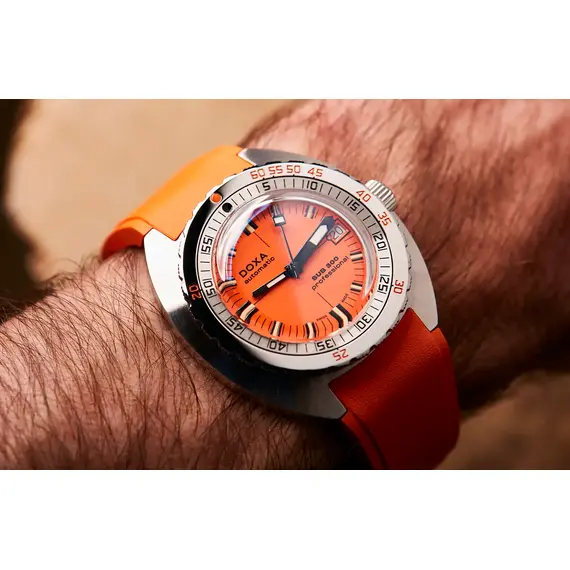 Pánské hodinky Doxa SUB 300 Professional 821.10.351.21, Verze: oranžová , 9 image