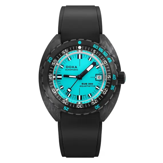 Pánské hodinky Doxa SUB 300 Carbon Aquamarine 822.70.241.20, Verze: zelená 