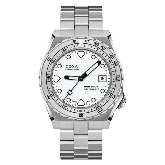Pánské hodinky Doxa SUB 600T Whitepearl 862.10.011.10, Verze: bílá 