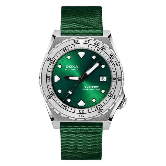 Pánské hodinky Doxa SUB 600T Sea Emerald 862.10.131.26-N, Verze: zelená 