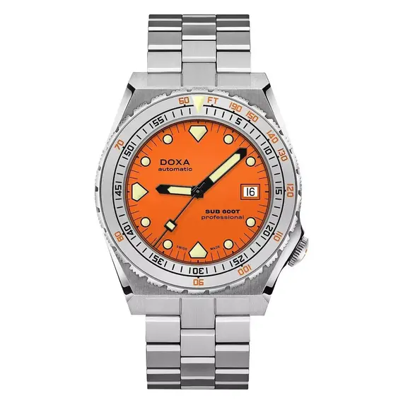 Pánské hodinky Doxa SUB 600T Professional 862.10.351.10, Verze: oranžová2 