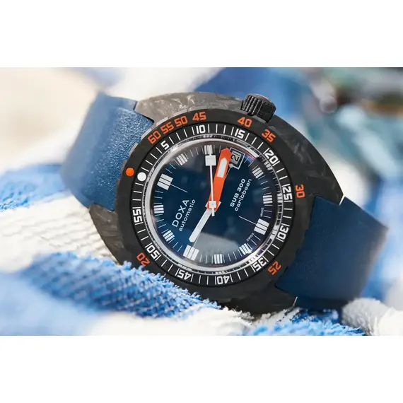 Pánské hodinky Doxa SUB 300 Carbon Caribbean 822.70.201.32, Verze: modrá2 , 7 image
