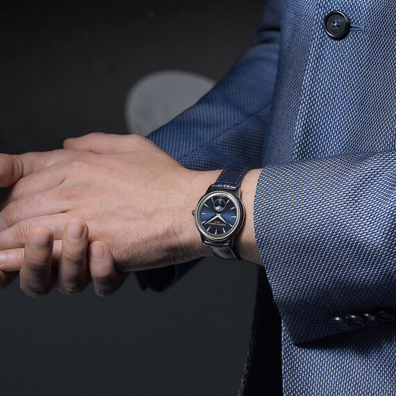 Hodinky Frederique Constant Classics Moneta Moonphase FC-206N3S6, Verze: modrá , 4 image