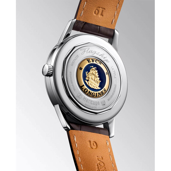 Pánské hodinky Longines Flagship Heritage L4.795.4.78.2, Verze: béžová, krémová , 5 image