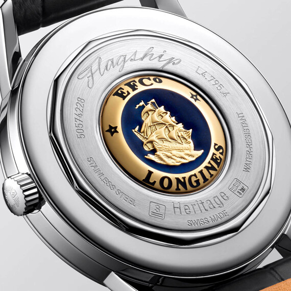 Pánské hodinky Longines Flagship Heritage L4.795.4.78.2, Verze: béžová, krémová , 6 image